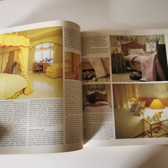 1987 Laura Ashley Home Decorating Book Softcover Soft Furnishings Vintage Fabric - Picture 10 of 13